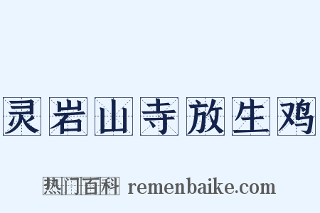 灵岩山寺放生鸡是什么意思的图片